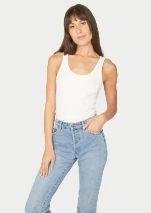 Classic Rib Tank White