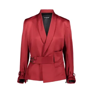 Clubmaster Smoking Jacket - Maroon