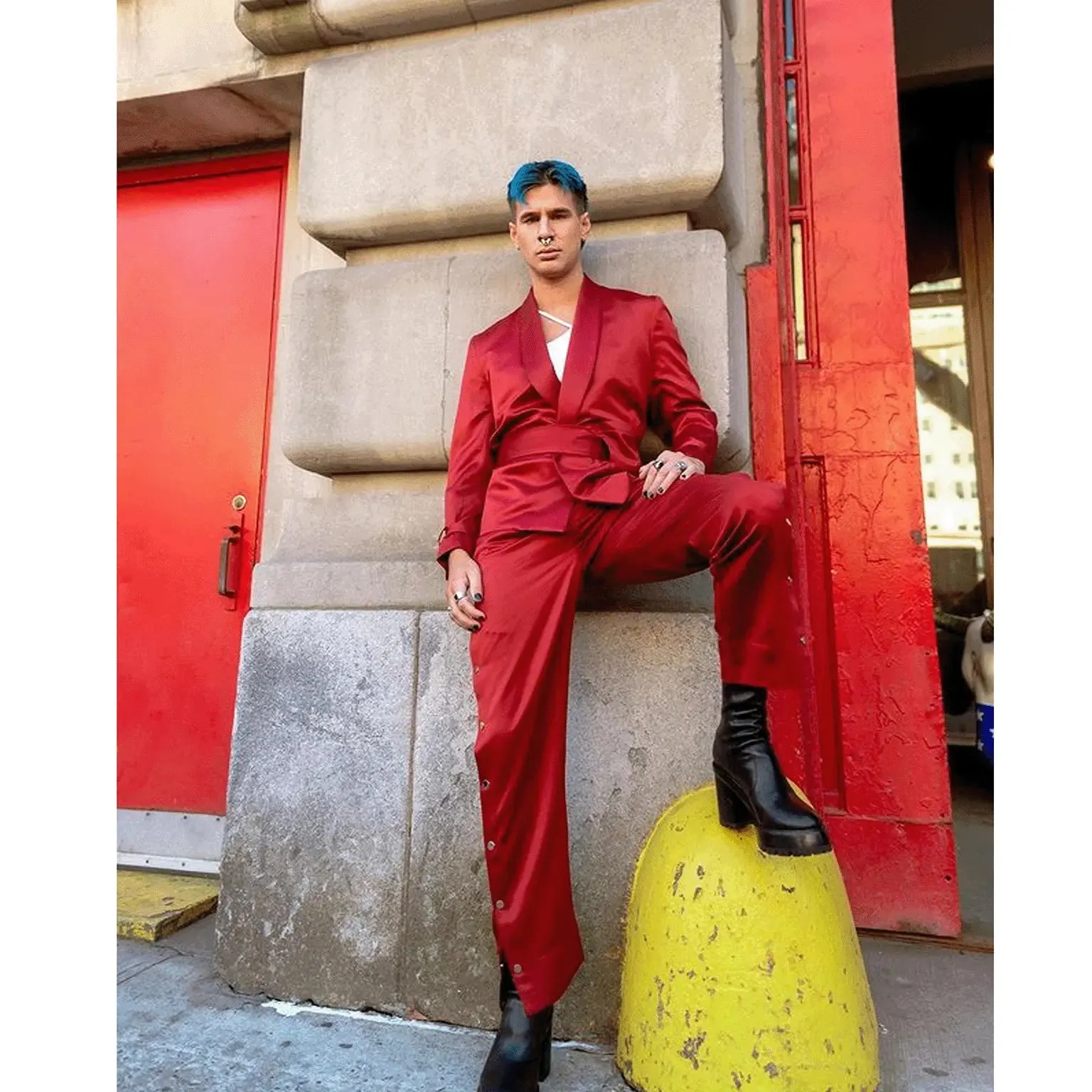 Clubmaster Smoking Jacket - Maroon