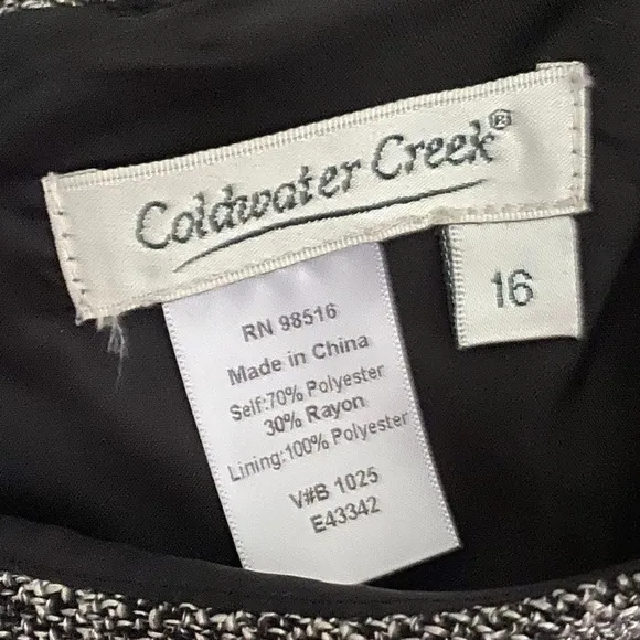 Coldwater Creek 2piece dress and blazer size 16