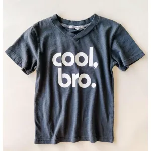 COOL BRO-V NECK TEE | TITANIUM
