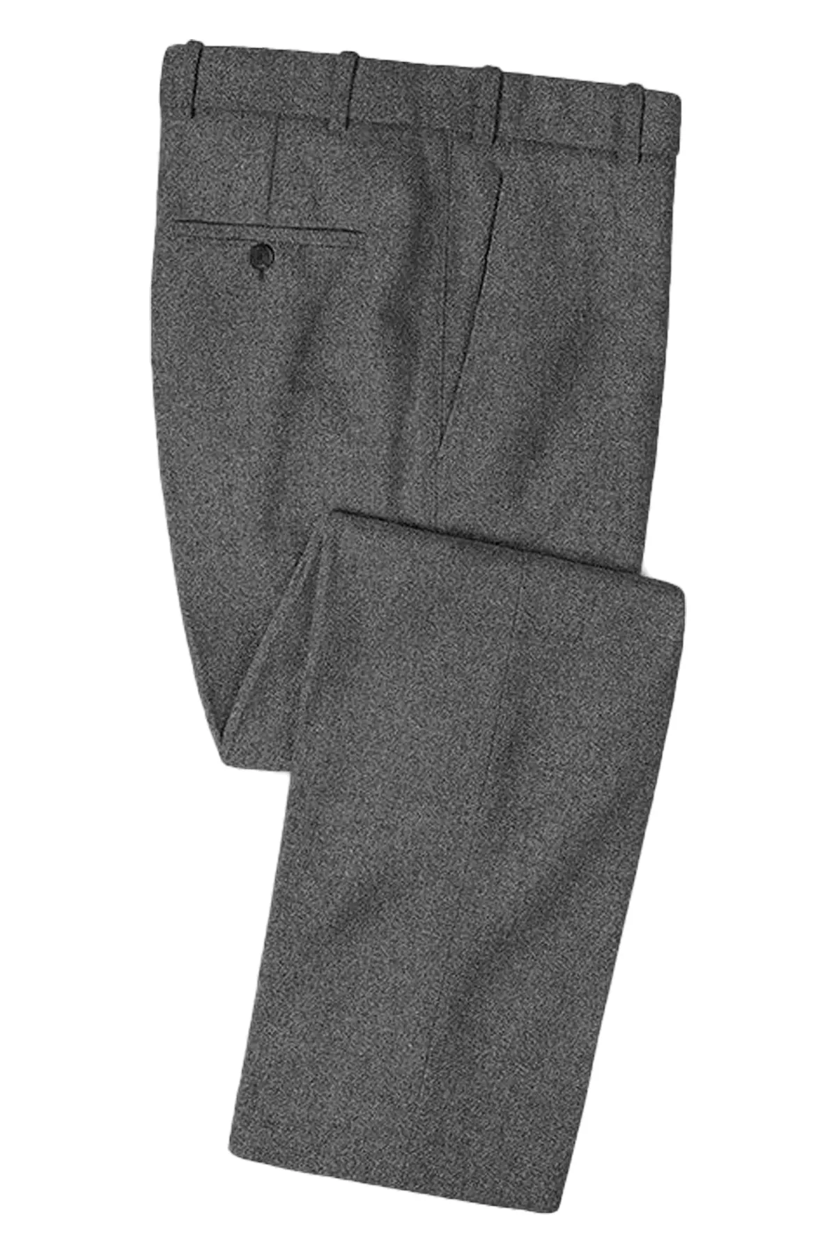 Cool Medium Grey Flannel Suit - Warm, Stylish, and Perfect for Winter