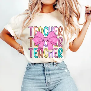 Coquette Teacher Tee