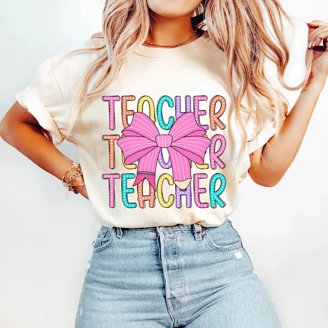 Coquette Teacher Tee