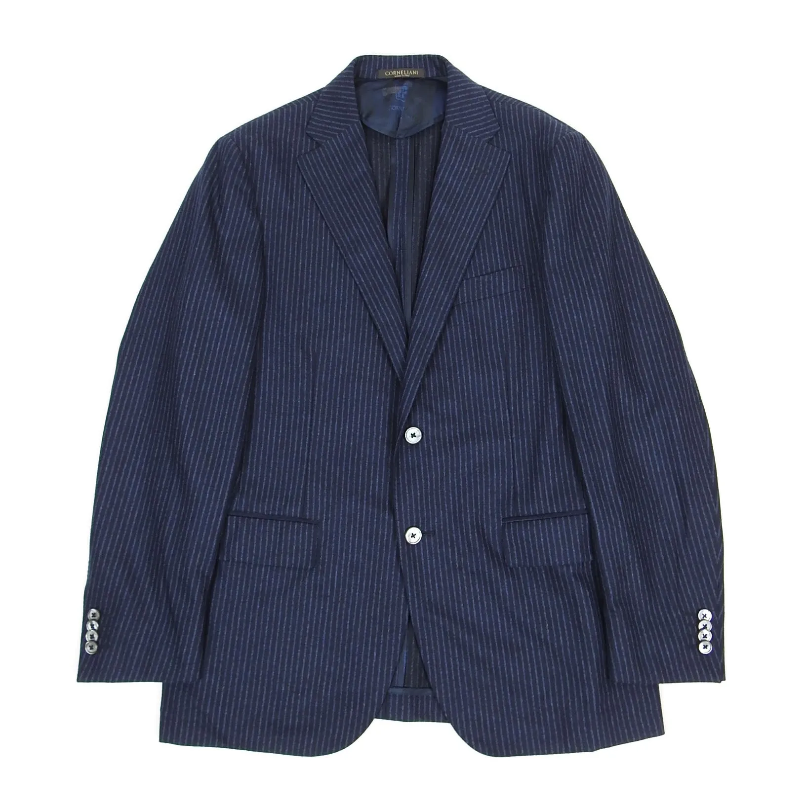 Corneliani Wool/Cashmere Striped Suit Size 50
