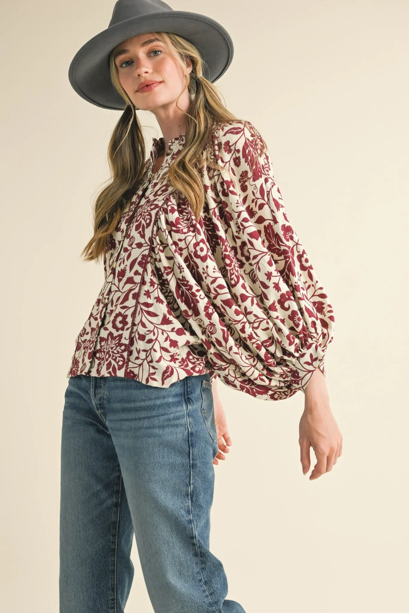 Cream Sangria Blouse