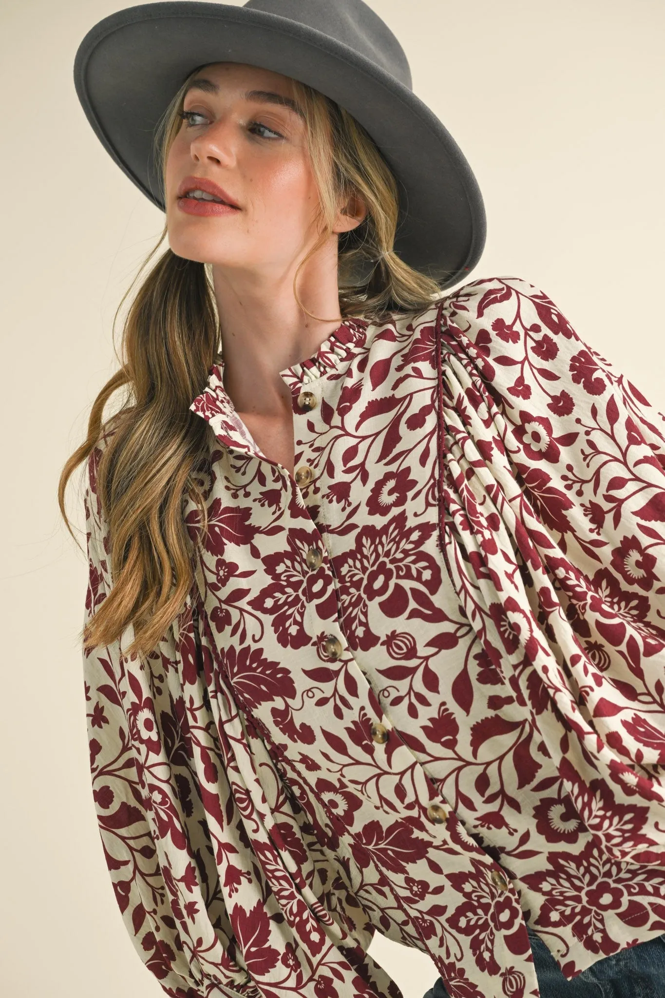 Cream Sangria Blouse