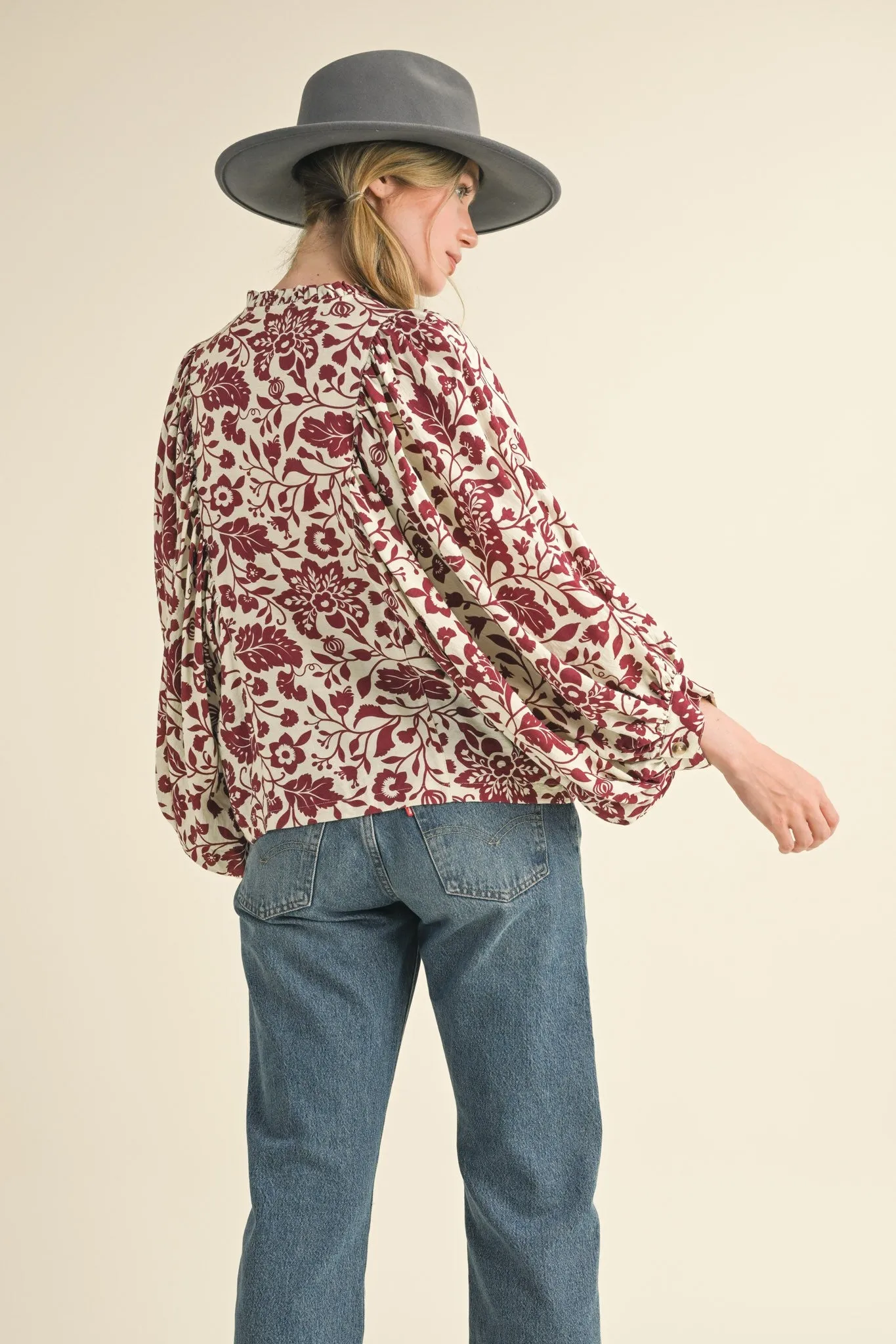 Cream Sangria Blouse