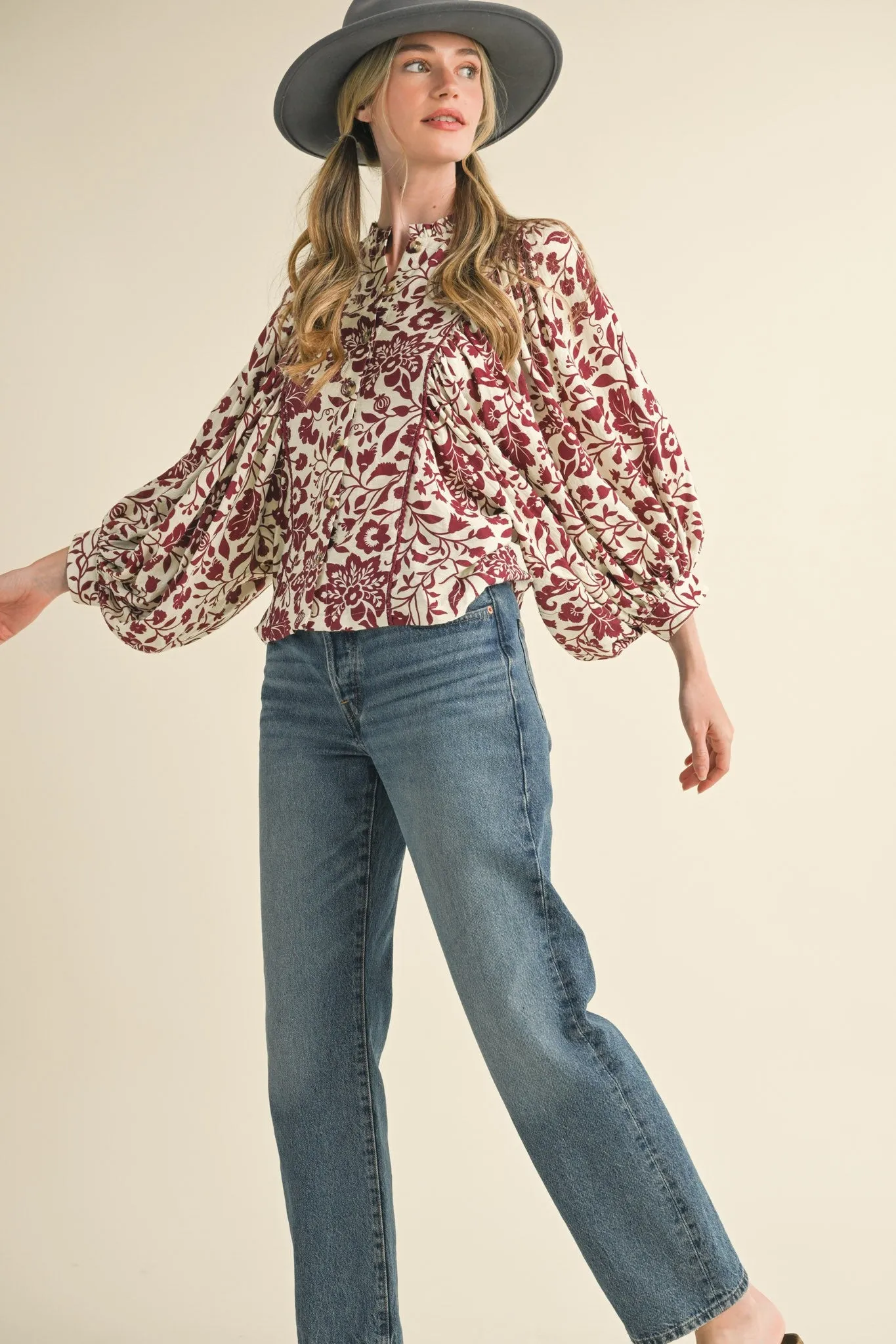 Cream Sangria Blouse