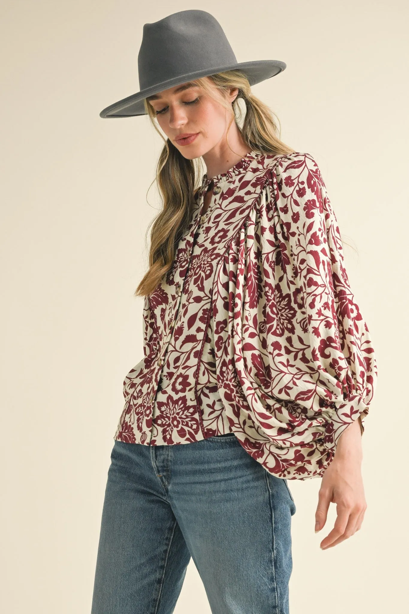 Cream Sangria Blouse