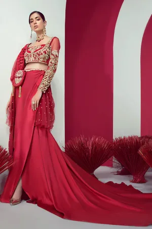 Crimson Saree