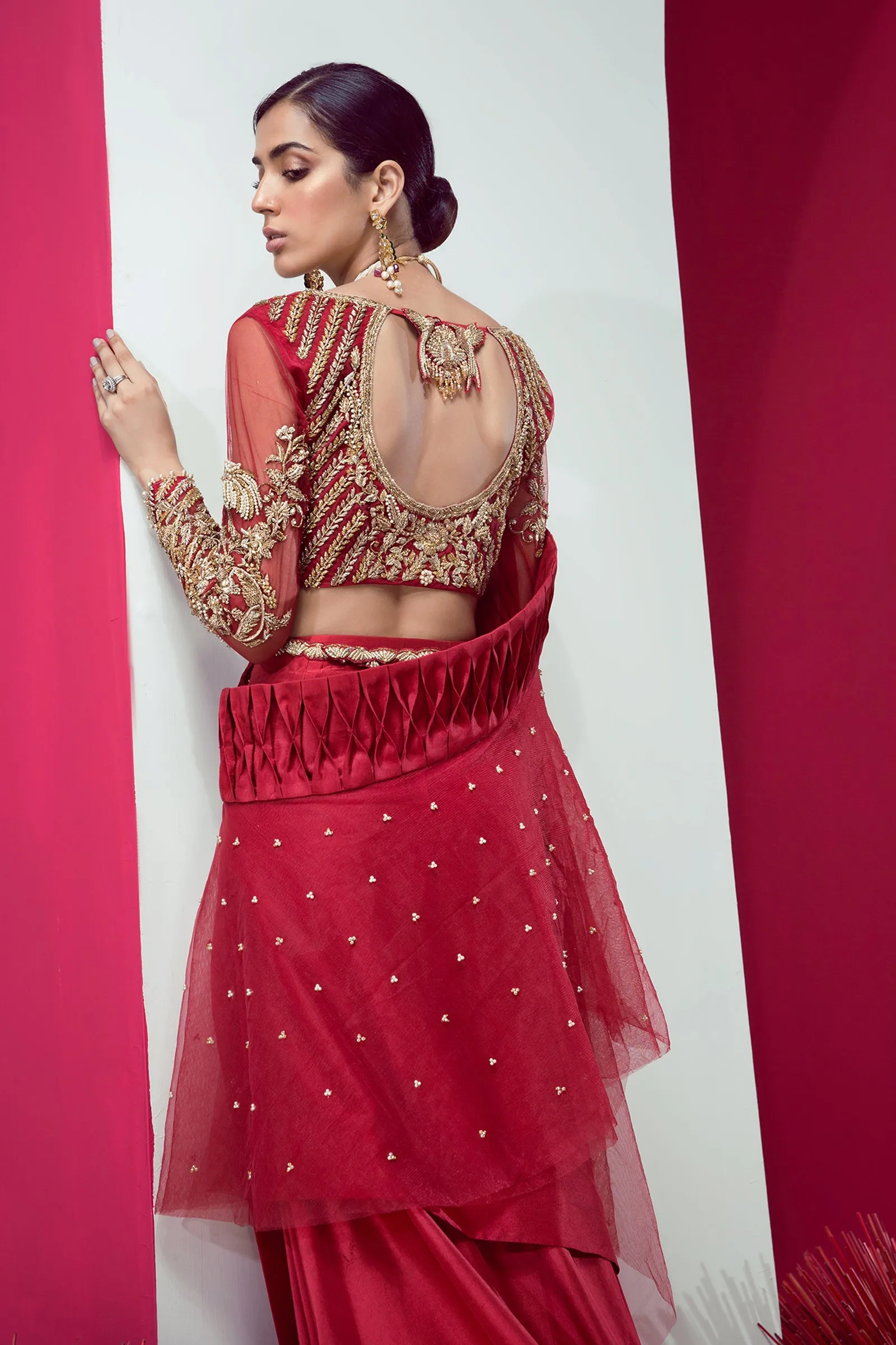 Crimson Saree