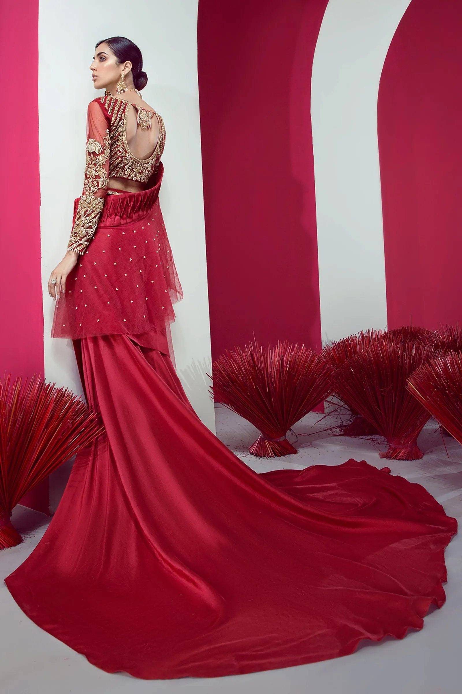 Crimson Saree