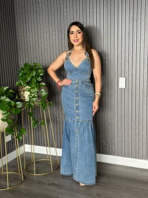 Crop Top & Maxi Skirt Set