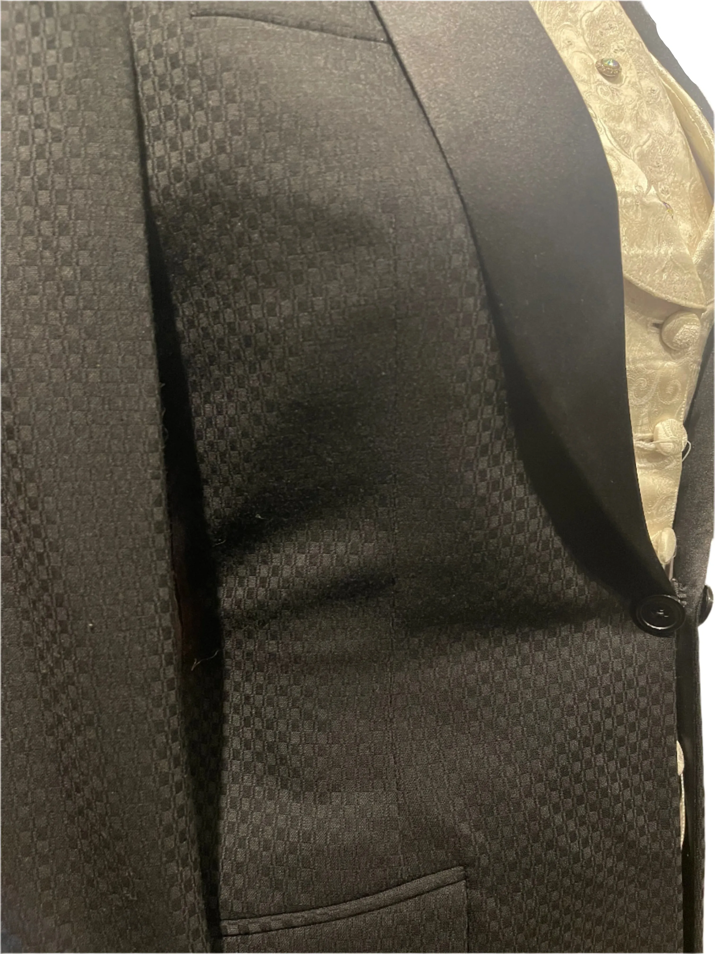 Custom Black Checkered Tux