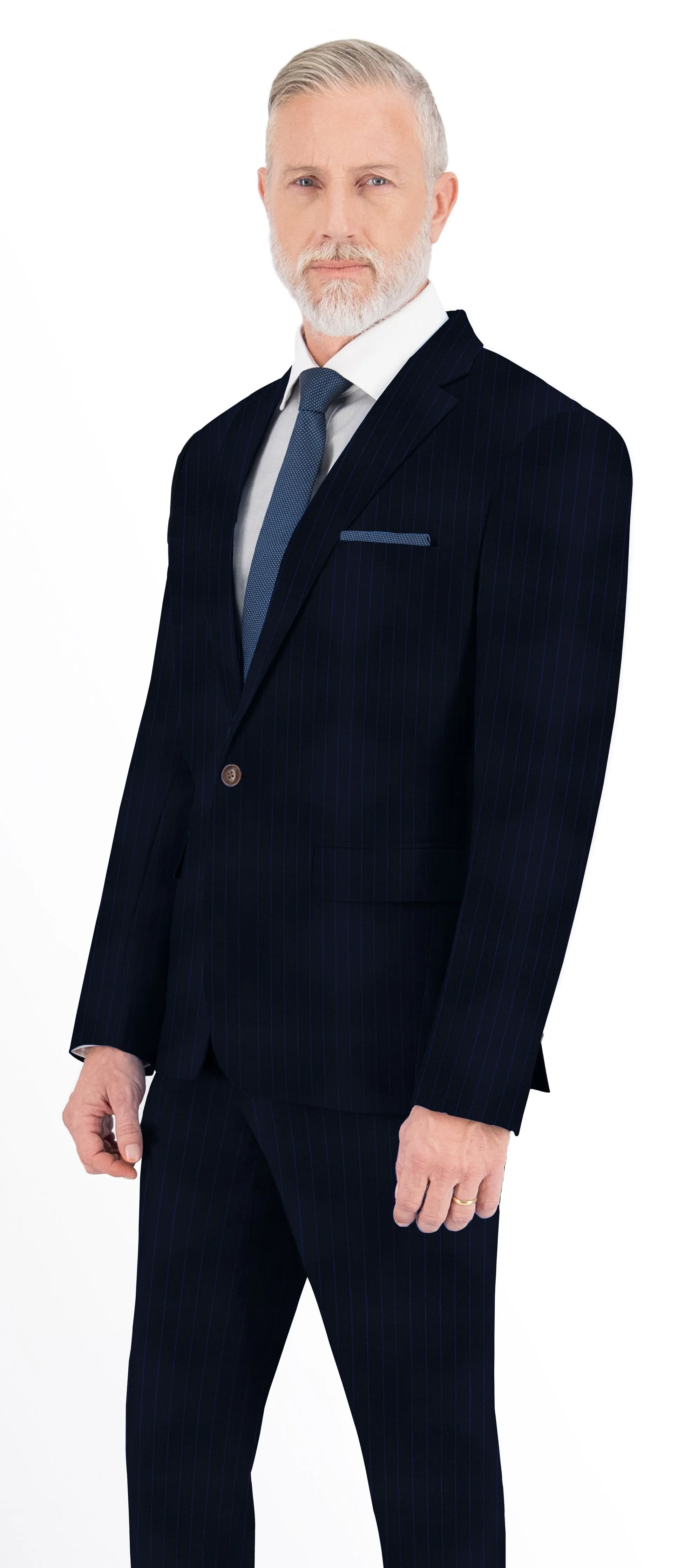 Denim Blue With Yale Blue Stripe Jacket