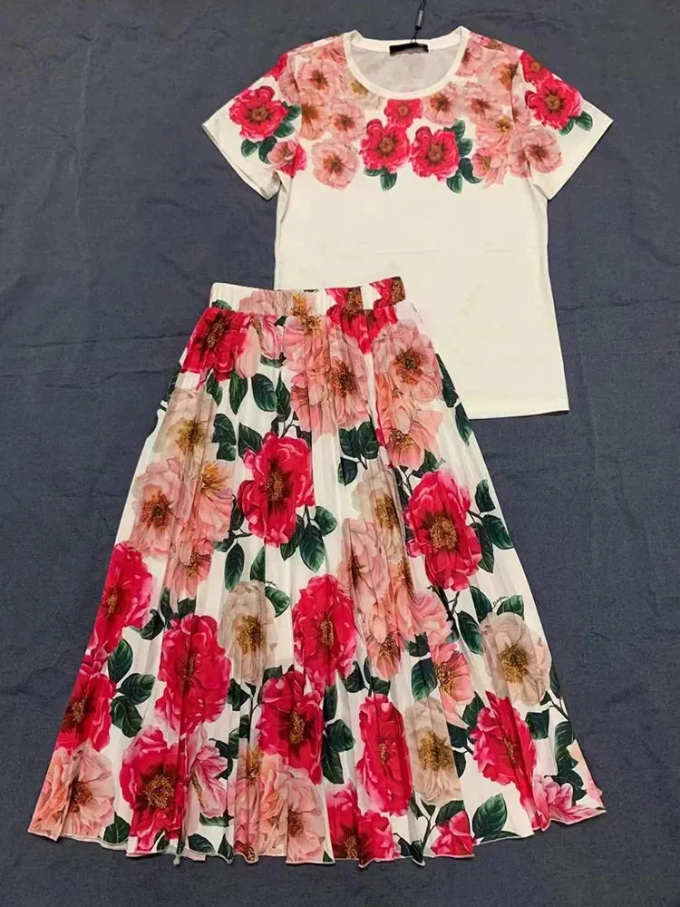 Design Retro Geometric Print  two-piece set