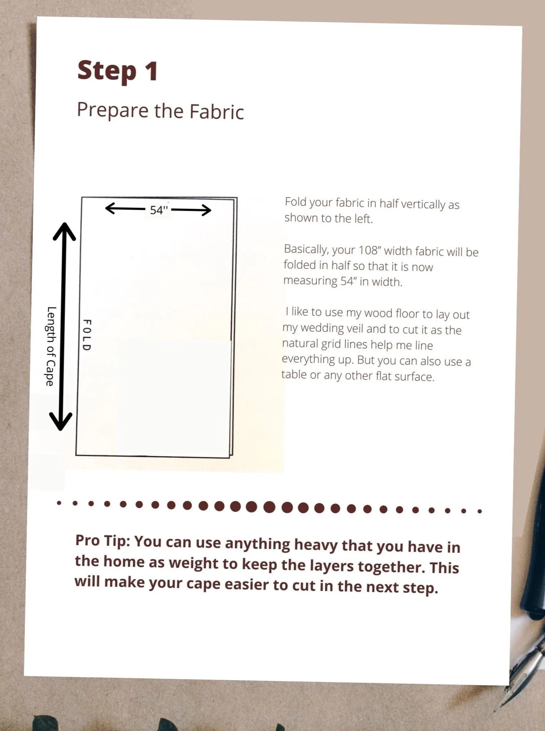 DIY Long Draped Wedding Cape Veil Pattern PDF Tutorial