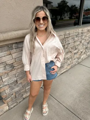 Down To Dallas Oversized Button Down