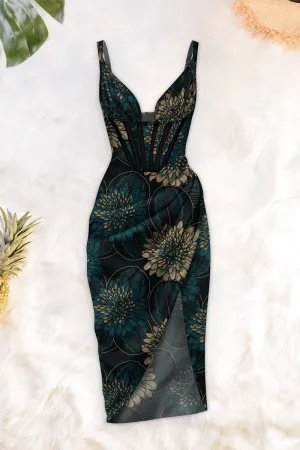 Draped Midi Dress