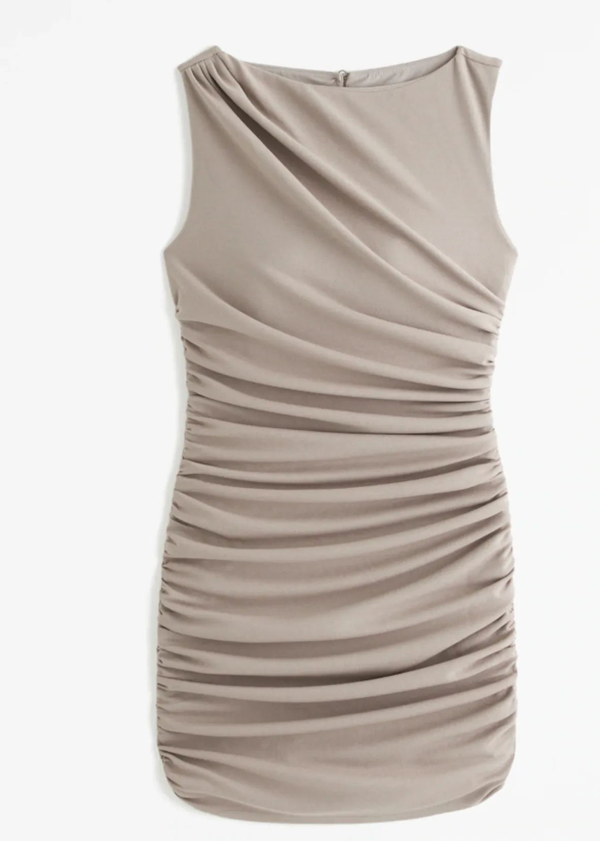 Draped Slash Mini Dress