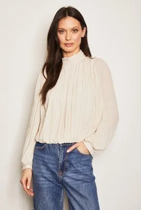 Drew Gabin Blouse - Nude