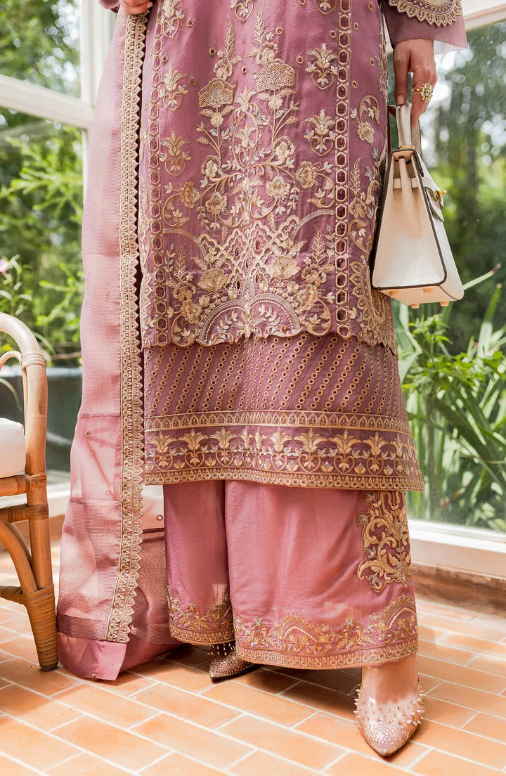 Dusty Rose Embroidered Pakistani Salwar Kameez Dupatta Salwar Suit