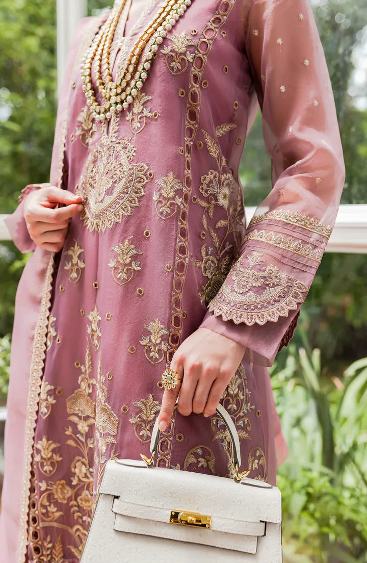 Dusty Rose Embroidered Pakistani Salwar Kameez Dupatta Salwar Suit