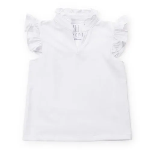Ellie Sleeveless Ruffled Top