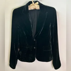 Ellie Tahari Black Velvet Blazer Women’s Size XS