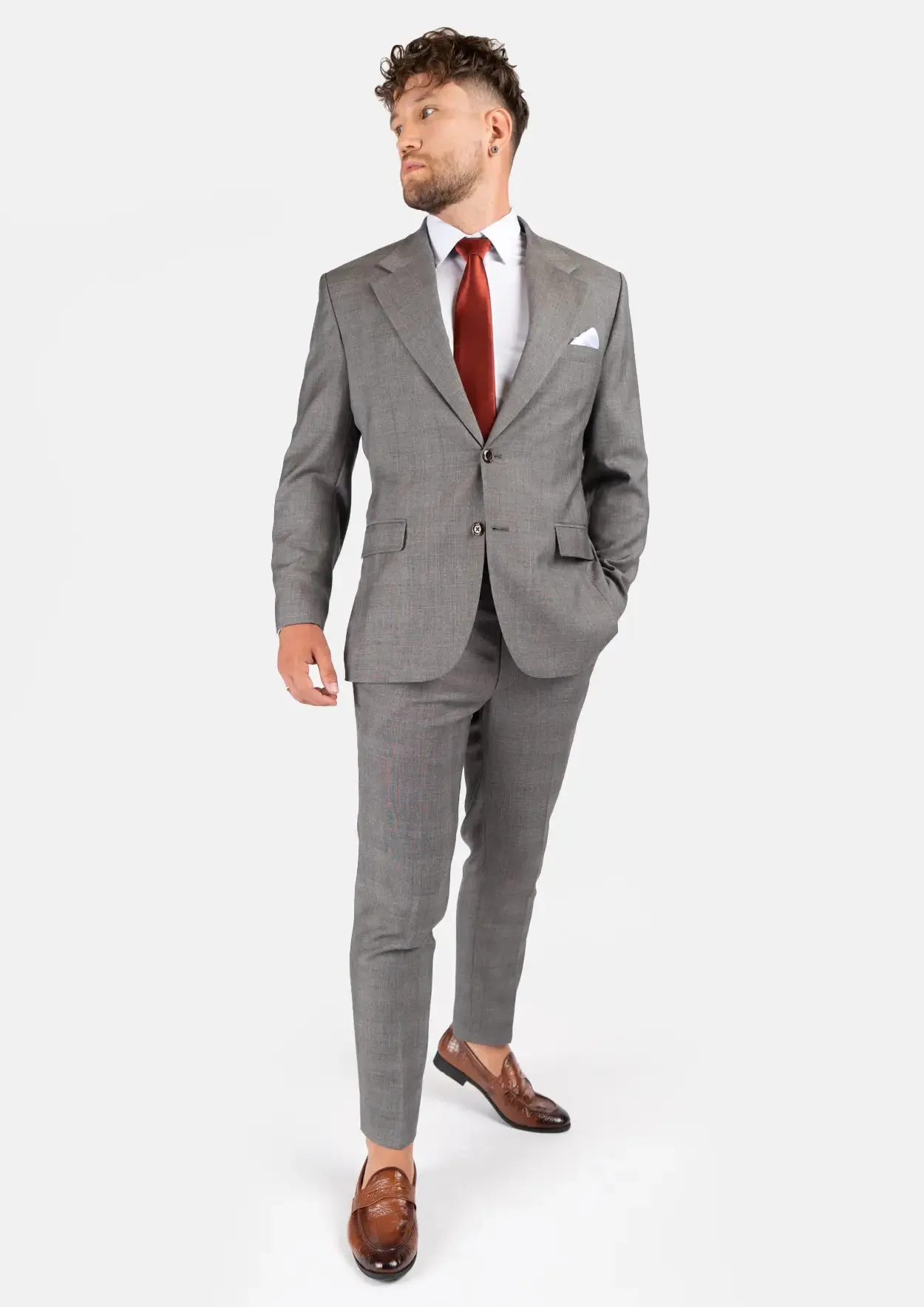 Ellis Spanish Grey Prince Of Wales Suit