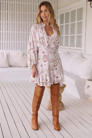 Eloise Mini Dress - White Astrid