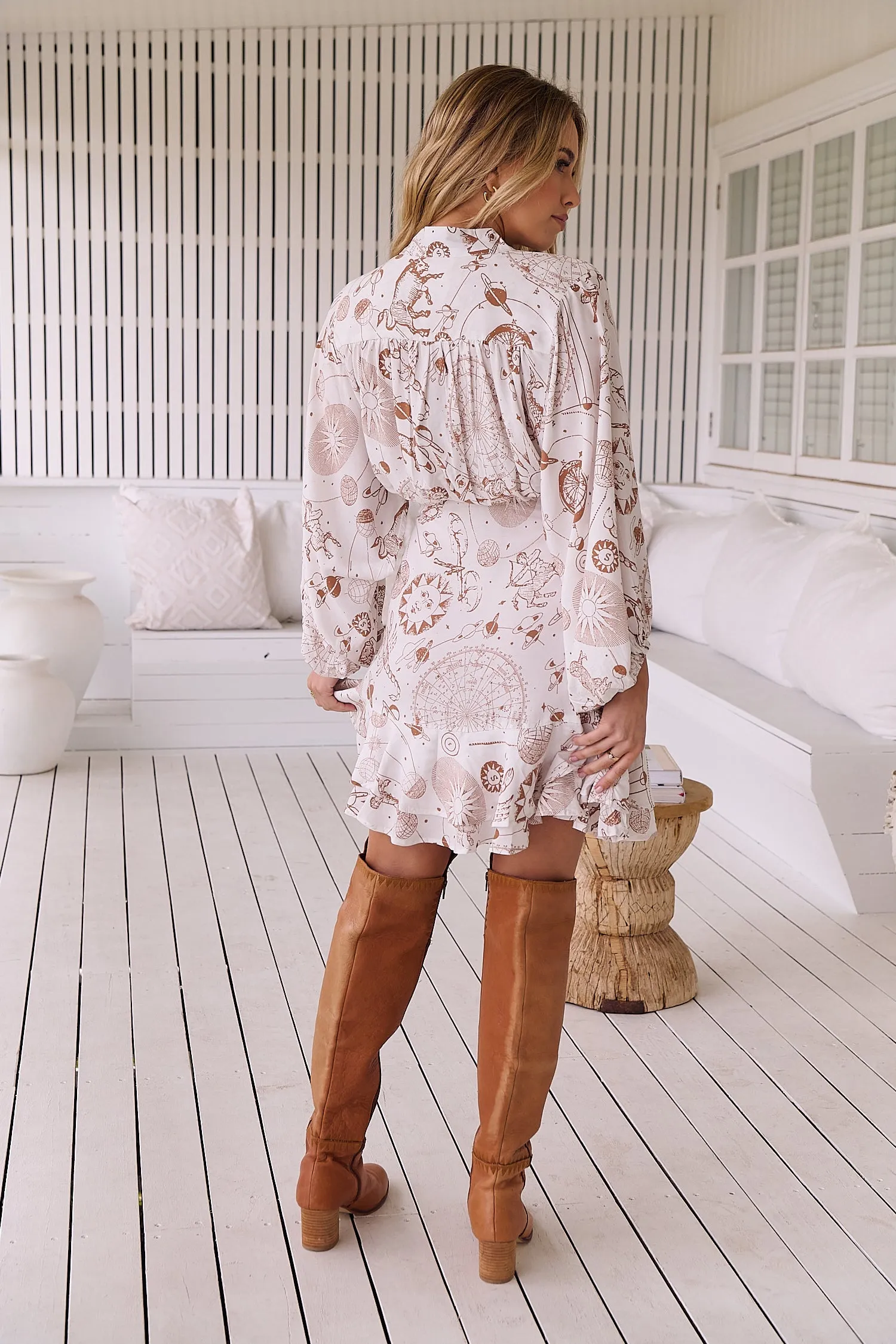 Eloise Mini Dress - White Astrid