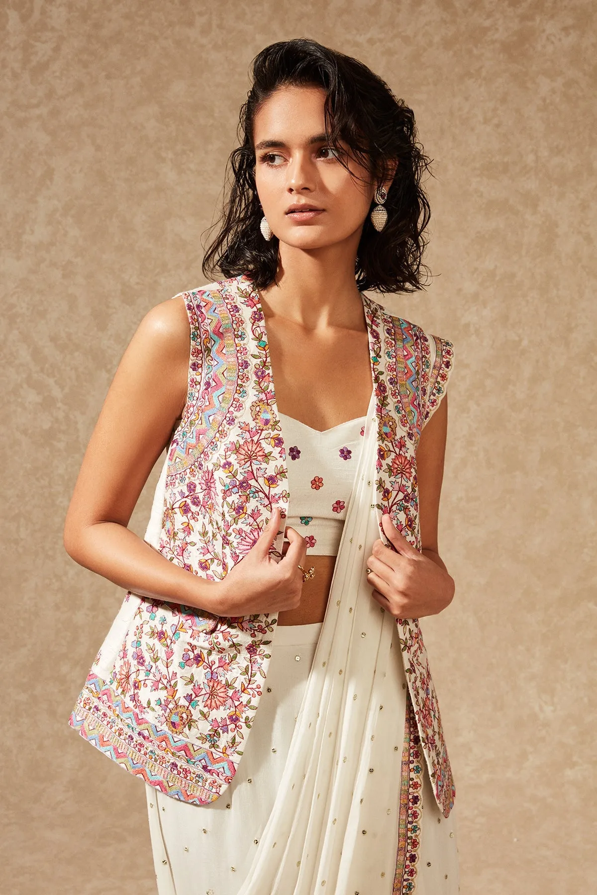 EMAYA BLAZER JACKET AND SAREE
