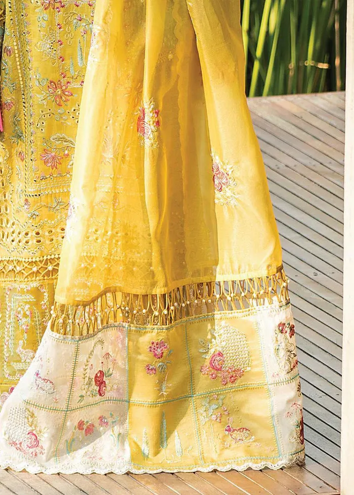 Embellished Yellow Colored Lawn Pakistani Eid Dress