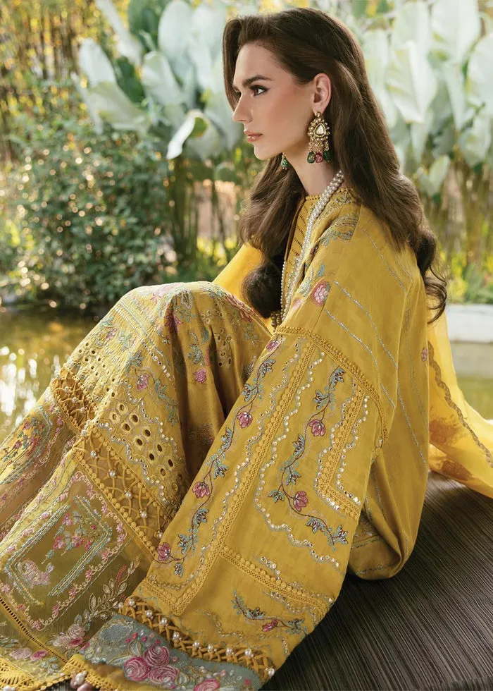 Embellished Yellow Colored Lawn Pakistani Eid Dress