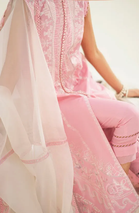 Embroidered Pakistani Salwar Kameez Dupatta Baby Pink Salwar Suit