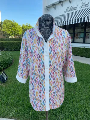 Emmelle Ikat Printed Jacket