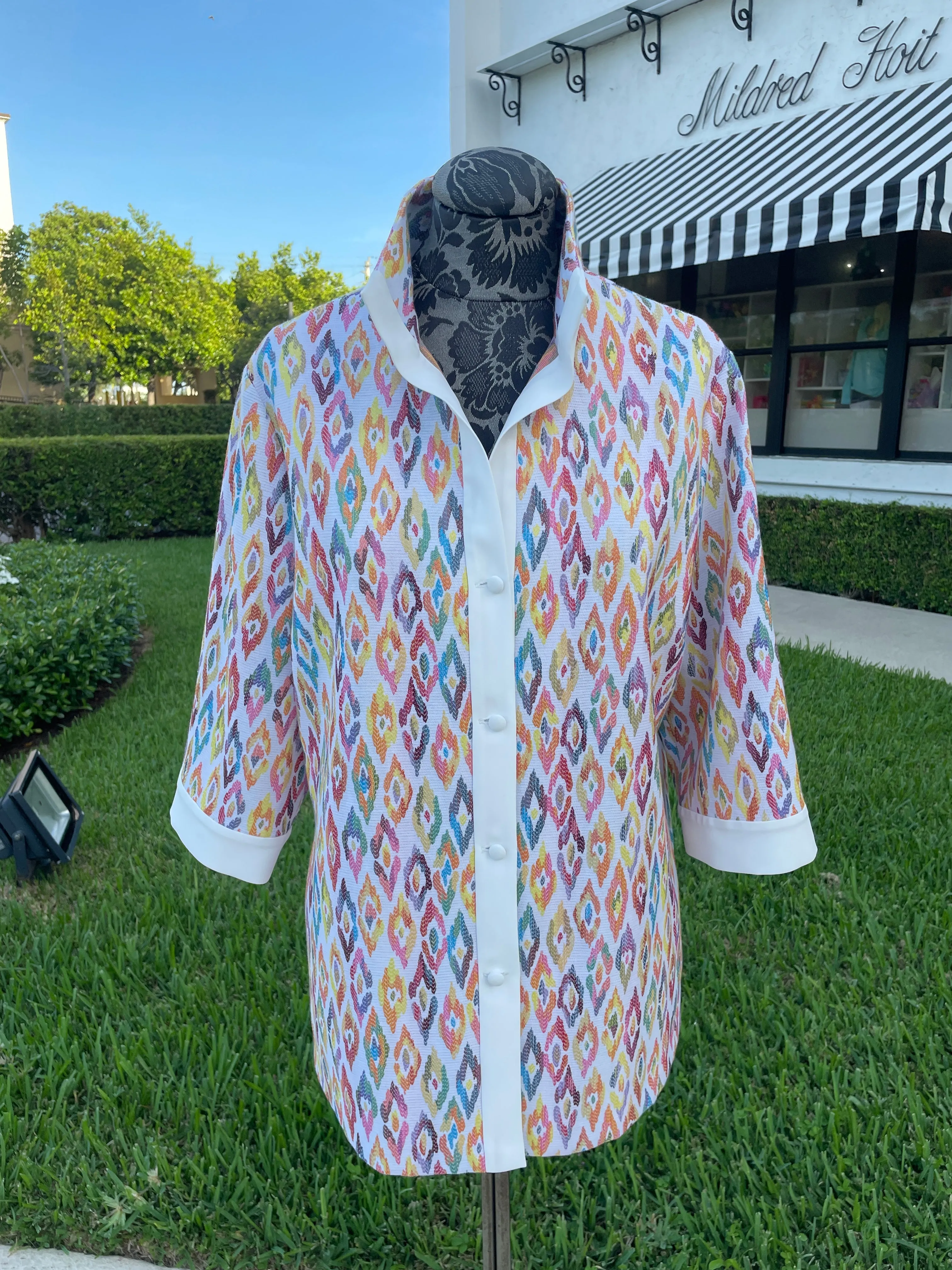 Emmelle Ikat Printed Jacket