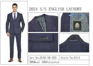 ENGLISH LAUNDRY Wool Suit EL92-58-555