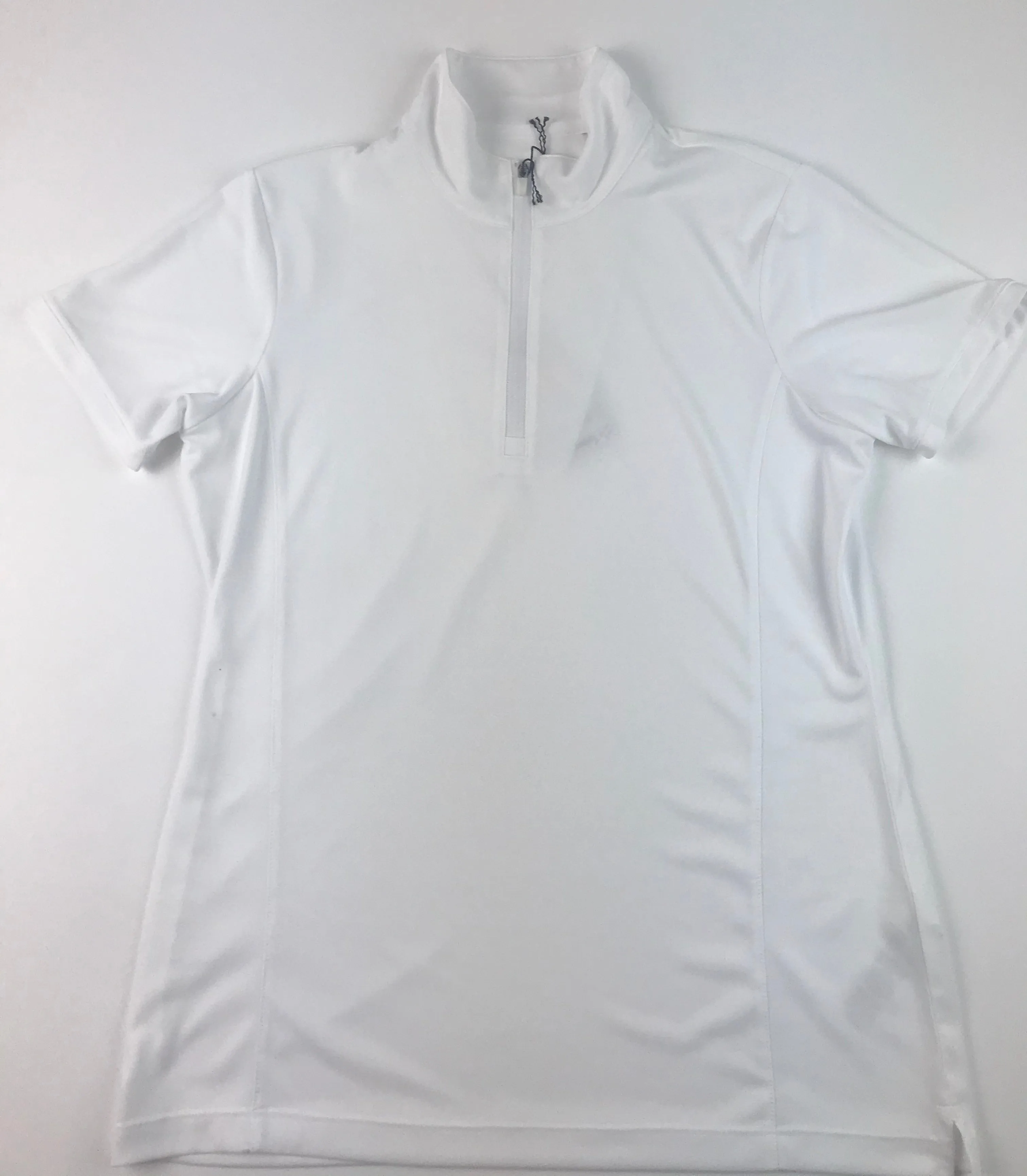 EP NY Short Sleeve Zip Mock Polo -White