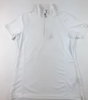 EP NY Short Sleeve Zip Mock Polo -White