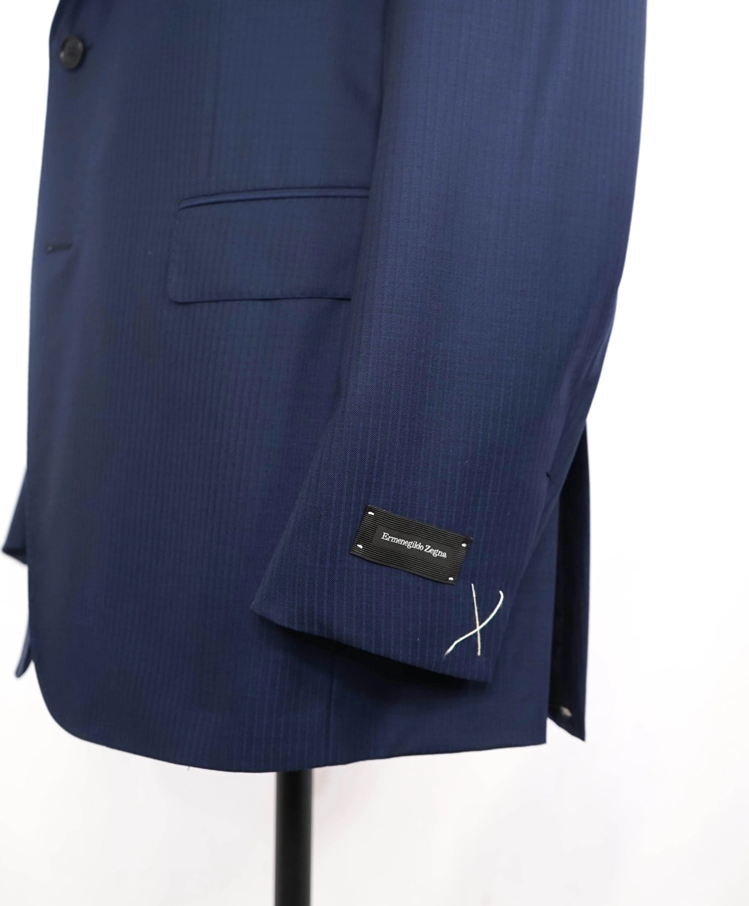 ERMENEGILDO ZEGNA - "15 MILMIL 15" Tonal Blue Stripe Premium Suit - 44L