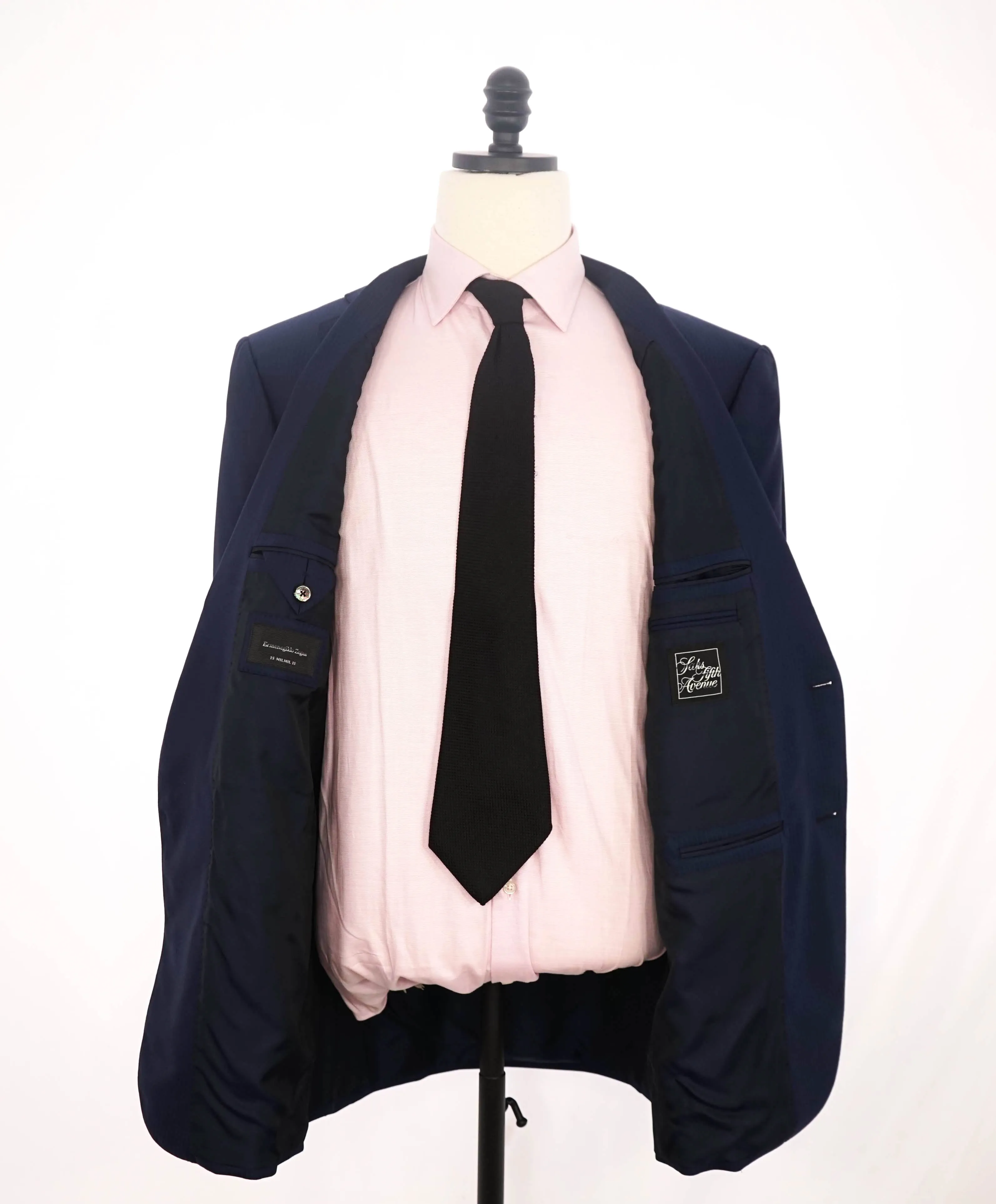 ERMENEGILDO ZEGNA - "15 MILMIL 15" Tonal Blue Stripe Premium Suit - 44L