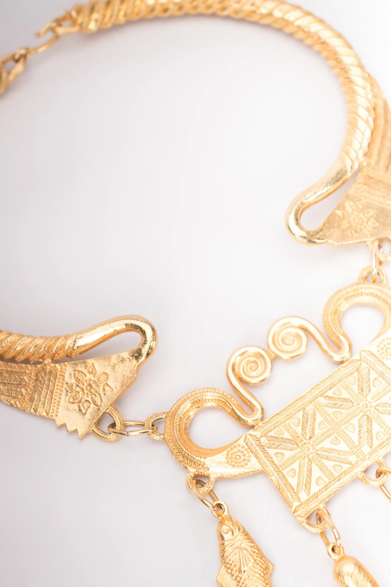 Etruscan Amulet Collar Necklace