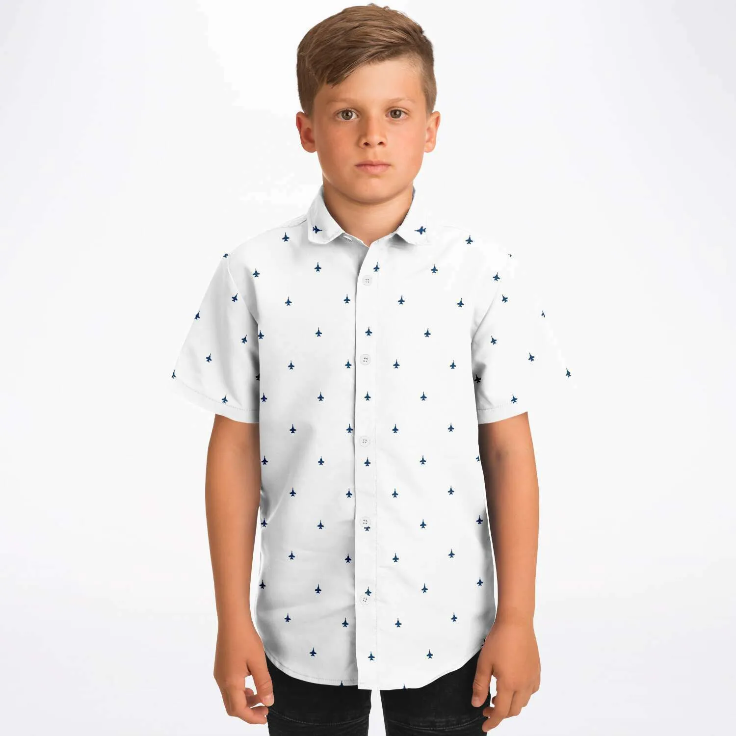 F-18 Boys/Youth Button Down Shirt