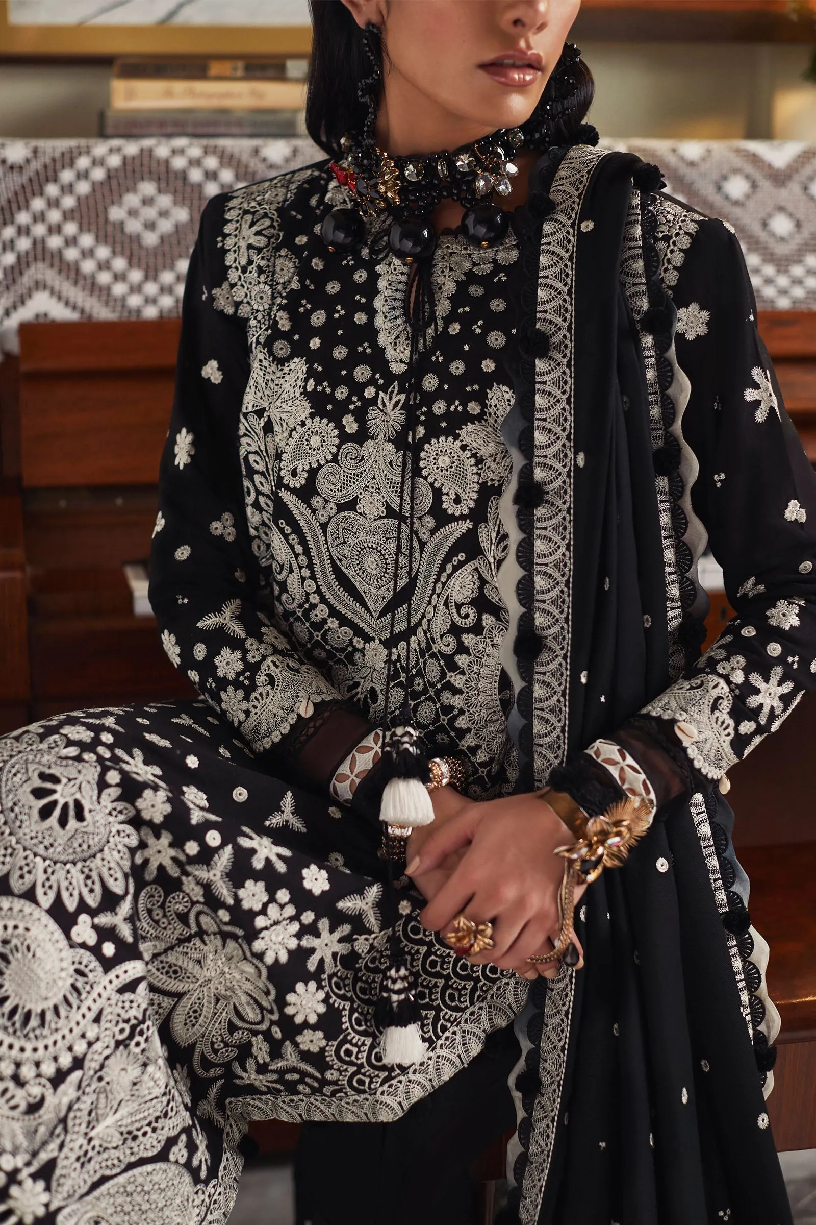 FIRUZEH (EW22-01) | Elan Winter Embroidered Collection | Unstitched Slub Khaddar Suits