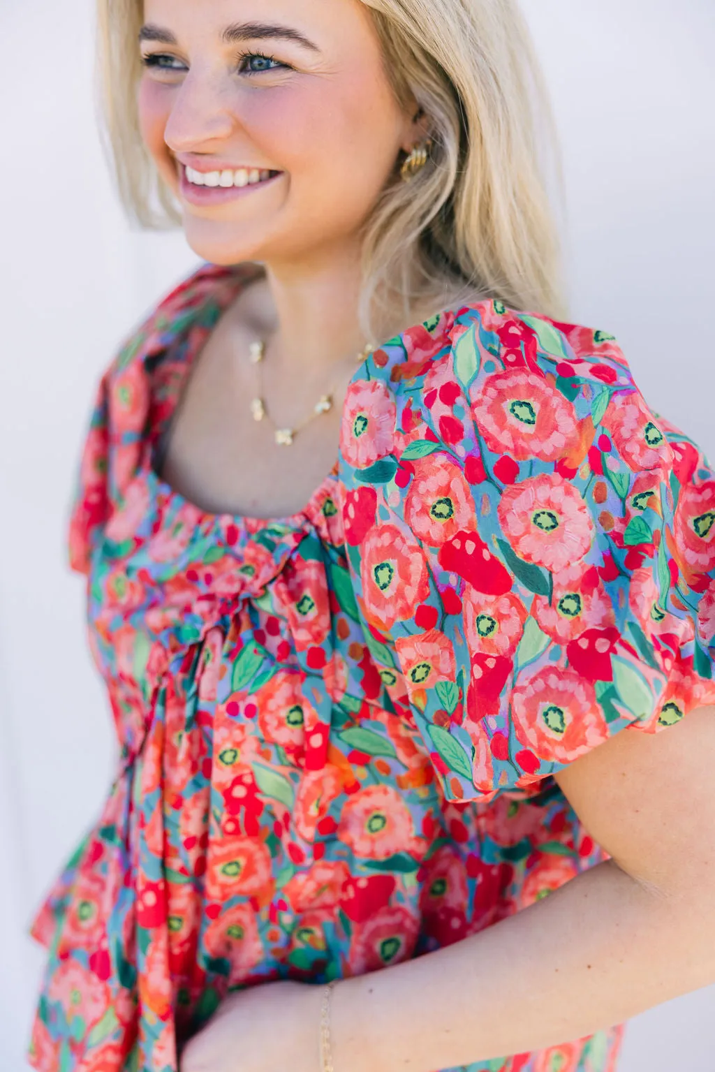Floral Forever Ruffled Top