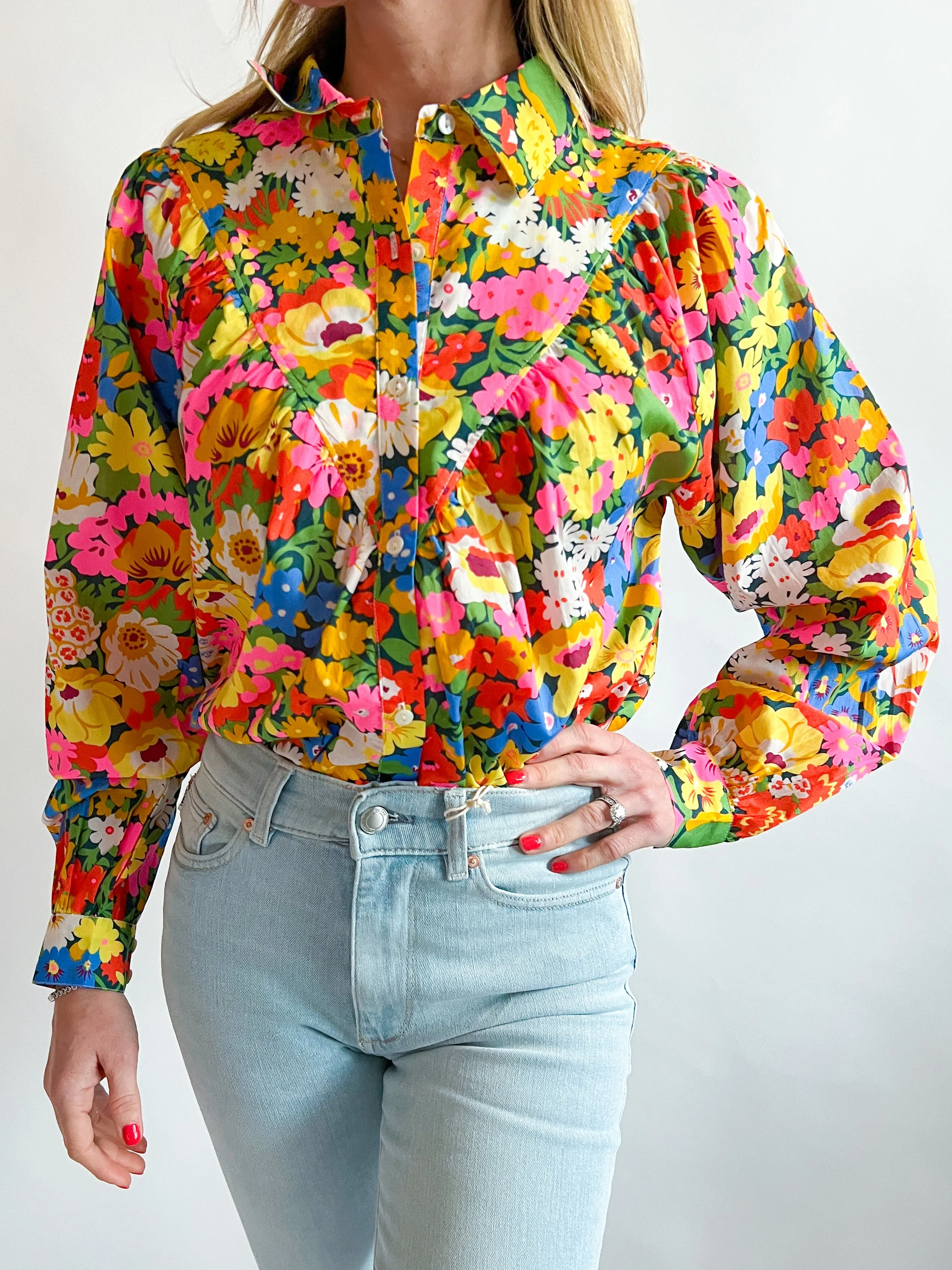 Floral Printed Sebali Top