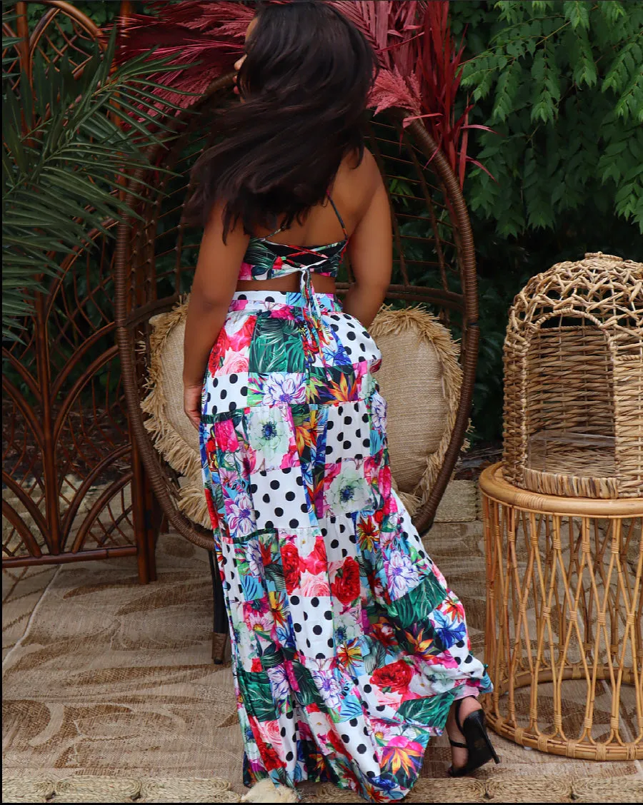 Flowers and Things Skirt Set   SMALL-3X